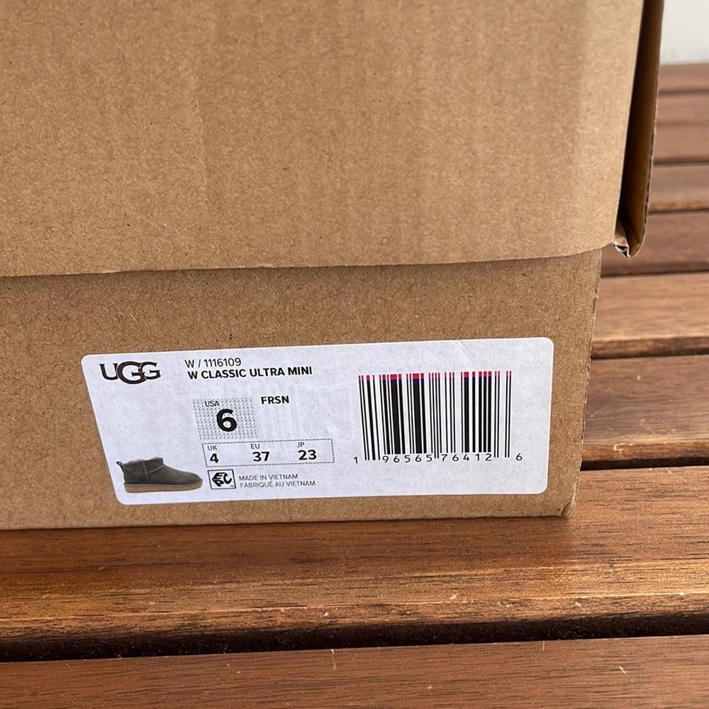 UGG Classic Ultra Mini Forest Night USA Women Size 6/UK 4/EU 37 - Picture 14 of 15